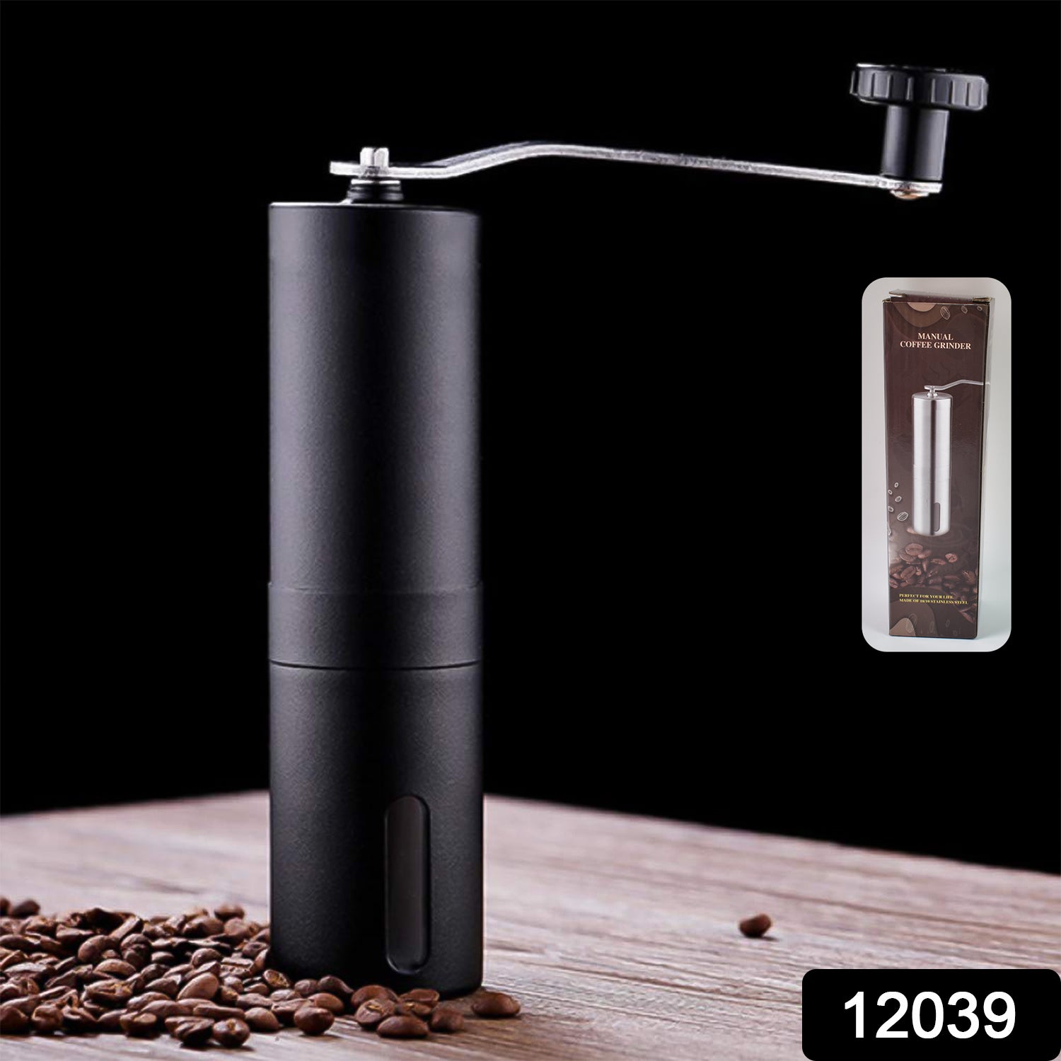 Portable Stainless Steel Manual Coffee Grinder (1 Pc) Portable Stainless Steel Manual Coffee Grinder (1 Pc)